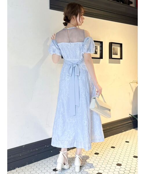 dazzlin(ダズリン)の「ジャカードバルーンスリーブドレス(ドレス・レディース・オフホワイト/ブルー/グリーン・SMALL/MEDIUM)」の20枚目の写真