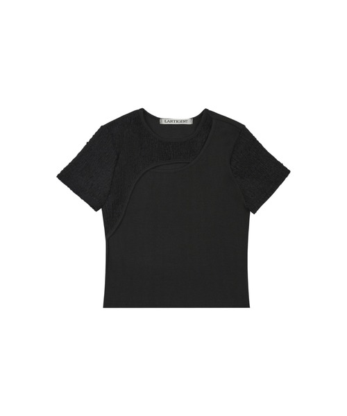 LARTIGENT(ラーティゼン)の「L3 CUTOUT SHORT SLEEVE T-SHIRT(Tシャツ/カットソー・レディース・カーキ/ブラック/クリーム・FREE)」の22枚目の写真