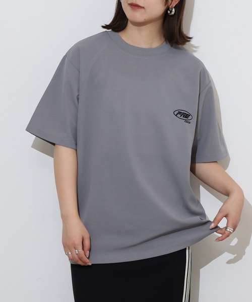 FUNALIVE(ファンアライブ)の「梨地 ワンポイント 半袖 Tシャツ(Tシャツ/カットソー・メンズ・ベージュ/グレー/サックスブルー/ブラック・L/LL/M)」の3枚目の写真