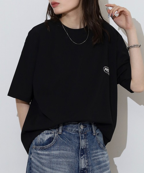 FUNALIVE(ファンアライブ)の「梨地 ワンポイント 半袖 Tシャツ(Tシャツ/カットソー・メンズ・ベージュ/グレー/サックスブルー/ブラック・L/LL/M)」の7枚目の写真
