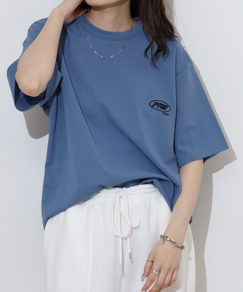 FUNALIVE(ファンアライブ)の「梨地 ワンポイント 半袖 Tシャツ(Tシャツ/カットソー・メンズ・ベージュ/グレー/サックスブルー/ブラック・L/LL/M)」の18枚目の写真