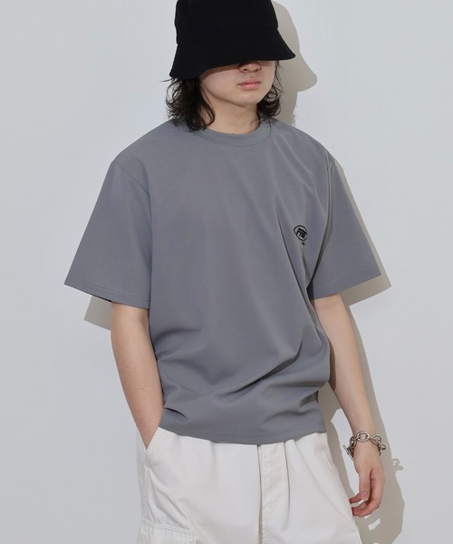 FUNALIVE(ファンアライブ)の「梨地 ワンポイント 半袖 Tシャツ(Tシャツ/カットソー・メンズ・ベージュ/グレー/サックスブルー/ブラック・L/LL/M)」の22枚目の写真