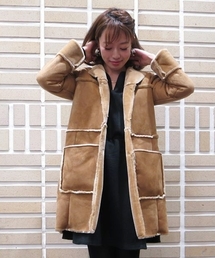 Chico | 【who's who Chico】フェイクムートンノーカラーコート(ムートンコート)