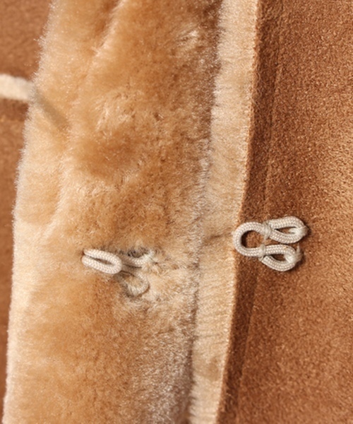 Chico（チコ）の「【who's who Chico】フェイクムートンノーカラーコート（ムートンコート・レディース・キャメル/ブラウン/ネイビー・FREE）」の22枚目の写真