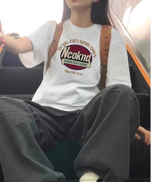 NEW GENTLEMAN（ニュージェントルマン）の「Ncoknd オーバーサイズT（Tシャツ/カットソー・メンズ・ネイビー/ライトグレー/ホワイト/ブラック・M/L/XL）」の22枚目の写真