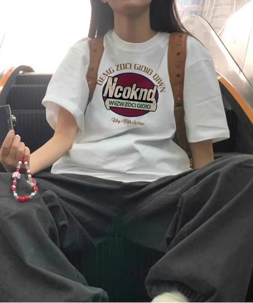 NEW GENTLEMAN（ニュージェントルマン）の「Ncoknd オーバーサイズT（Tシャツ/カットソー・メンズ・ネイビー/ライトグレー/ホワイト/ブラック・M/L/XL）」の21枚目の写真