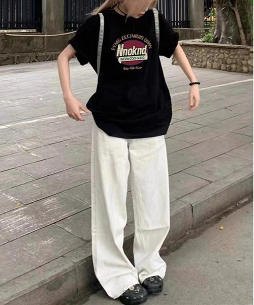NEW GENTLEMAN（ニュージェントルマン）の「Ncoknd オーバーサイズT（Tシャツ/カットソー・メンズ・ネイビー/ライトグレー/ホワイト/ブラック・M/L/XL）」の17枚目の写真