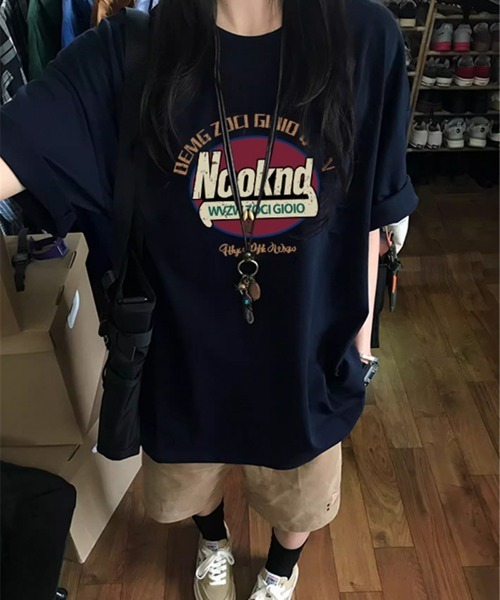 NEW GENTLEMAN（ニュージェントルマン）の「Ncoknd オーバーサイズT（Tシャツ/カットソー・メンズ・ネイビー/ライトグレー/ホワイト/ブラック・M/L/XL）」の13枚目の写真