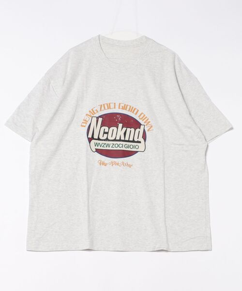 NEW GENTLEMAN（ニュージェントルマン）の「Ncoknd オーバーサイズT（Tシャツ/カットソー・メンズ・ネイビー/ライトグレー/ホワイト/ブラック・M/L/XL）」の7枚目の写真