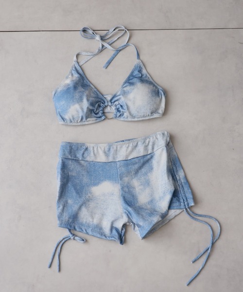 Ulysses（ユリシス）の「ホルターネックタンキニ　シアートップス付き（水着・レディース・ブルー・M/L）」の2枚目の写真