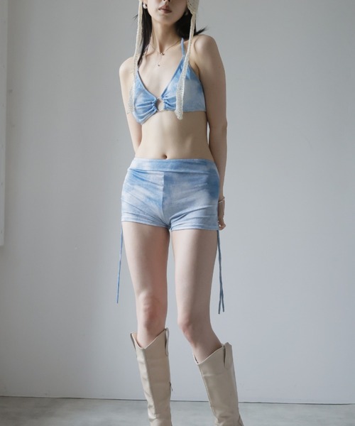 Ulysses（ユリシス）の「ホルターネックタンキニ　シアートップス付き（水着・レディース・ブルー・M/L）」の15枚目の写真