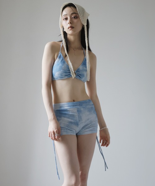 Ulysses（ユリシス）の「ホルターネックタンキニ　シアートップス付き（水着・レディース・ブルー・M/L）」の17枚目の写真