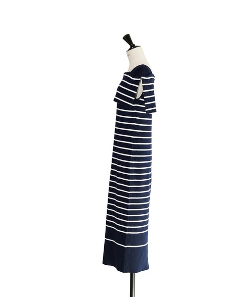 Square Collar Striped Dress（ワンピース）｜Her lip to（ハー