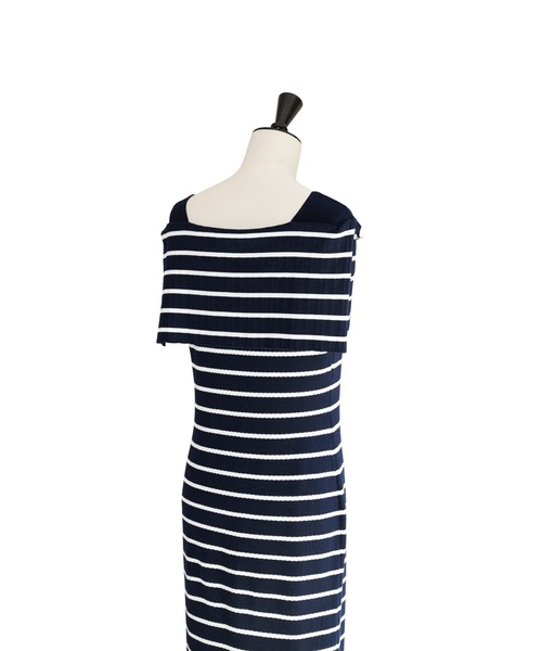 ワンピース Square Collar Striped Dress herlipto Square Collar Striped Dress