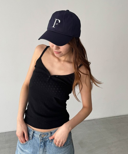 CANAL JEAN(キャナルジーン)の「Lakey Park P ロゴCAP(キャップ・レディース・ネイビー/カーキ・ONE SIZE)」の1枚目の写真