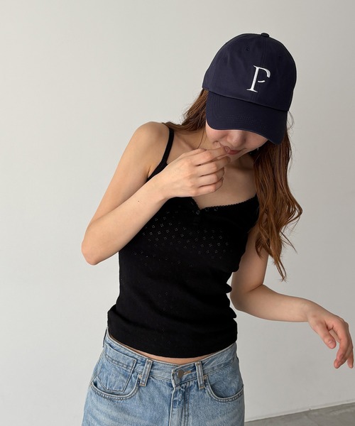 CANAL JEAN(キャナルジーン)の「Lakey Park P ロゴCAP(キャップ・レディース・ネイビー/カーキ・ONE SIZE)」の8枚目の写真