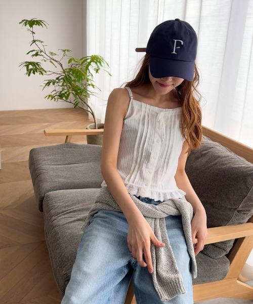 CANAL JEAN(キャナルジーン)の「Lakey Park P ロゴCAP(キャップ・レディース・ネイビー/カーキ・ONE SIZE)」の10枚目の写真