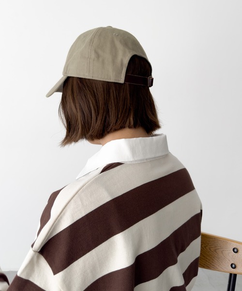 CANAL JEAN(キャナルジーン)の「Lakey Park P ロゴCAP(キャップ・レディース・ネイビー/カーキ・ONE SIZE)」の7枚目の写真