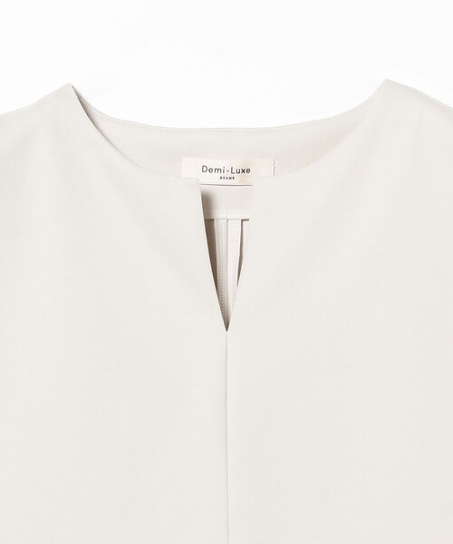 tシャツ キーネック フレンチスリーブ プルオーバー「手洗い可」 レディース セール】キーネック フレンチスリーブ プルオーバー（Tシャツ