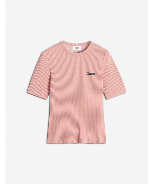 セール】MAISON KITSUNE HANDWRITING LABEL FITTED TEE-SHIRT（T