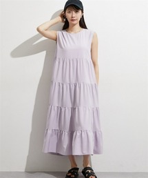nissen | 【撥水・UV付】ティアードマキシ丈ワンピース(ワンピース)