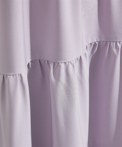 nissen（ニッセン）の「【撥水・UV付】ティアードマキシ丈ワンピース（ワンピース・レディース・ブラック/ラベンダー・M/L/LL）」の21枚目の写真