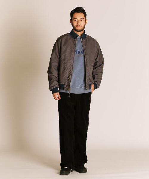 schott(ショット)の「Schott/ショット/CIVILIAN WINTER COMBAT JACKET/シビリアン ウィンター コンバットジャケット(ブルゾン・メンズ・ブラック/グレー・M/L/2XL/XL)」の4枚目の写真