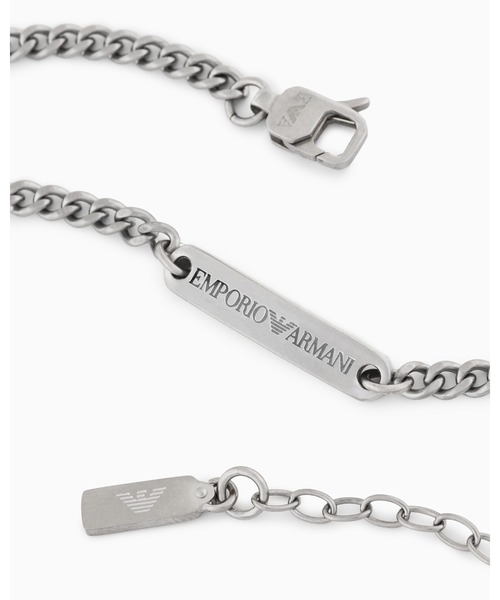 EMPORIO ARMANI(エンポリオアルマーニ)の「【エンポリオ アルマーニ】エンポリオ アルマーニ IDブレスレット ステンレススチール(ブレスレット・メンズ・その他1・FREE)」の2枚目の写真