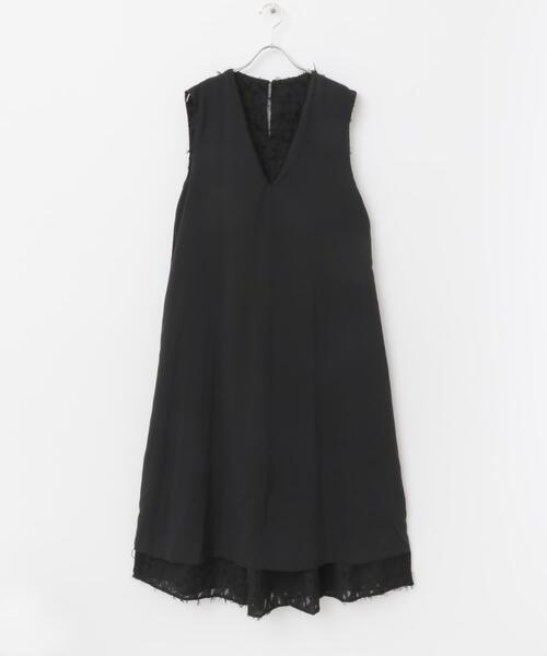 URBAN RESEARCH ROSSO WOMEN（アーバンリサーチ　ロッソ）の「ジャガードVネックワンピース（ワンピース・レディース・アイボリー/ブラック・FREE）」の13枚目の写真