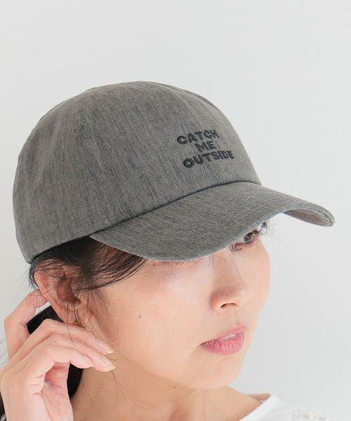 BARNYARDSTORM(バンヤードストーム)の「BARNYARDSTORM / リネンロゴキャップ(キャップ・レディース・チャコールグレー/ベージュ・FREE)」の12枚目の写真