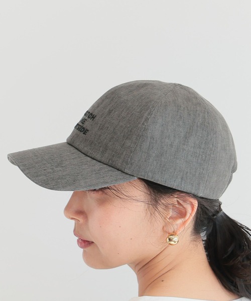 BARNYARDSTORM(バンヤードストーム)の「BARNYARDSTORM / リネンロゴキャップ(キャップ・レディース・チャコールグレー/ベージュ・FREE)」の13枚目の写真