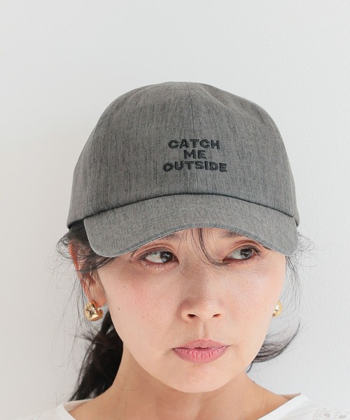 BARNYARDSTORM(バンヤードストーム)の「BARNYARDSTORM / リネンロゴキャップ(キャップ・レディース・チャコールグレー/ベージュ・FREE)」の14枚目の写真