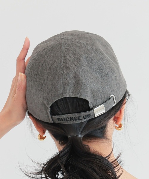 BARNYARDSTORM(バンヤードストーム)の「BARNYARDSTORM / リネンロゴキャップ(キャップ・レディース・チャコールグレー/ベージュ・FREE)」の15枚目の写真