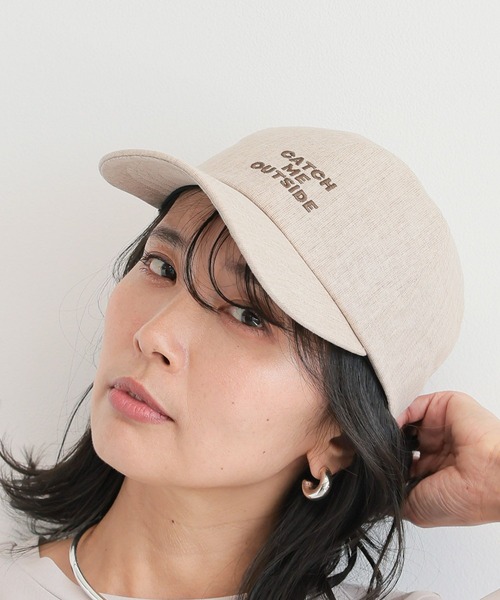 BARNYARDSTORM(バンヤードストーム)の「BARNYARDSTORM / リネンロゴキャップ(キャップ・レディース・チャコールグレー/ベージュ・FREE)」の19枚目の写真