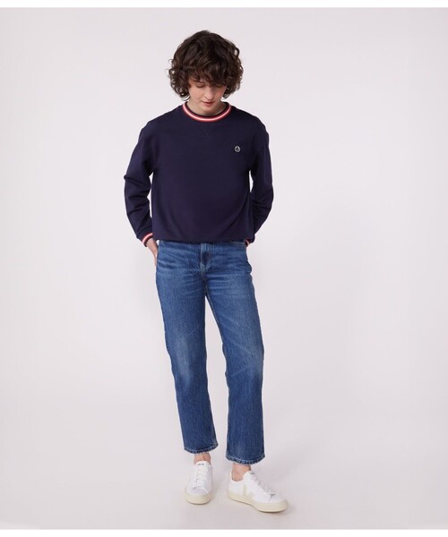 PETIT BATEAU（プチバトー）の「スウェットプルオーバー（スウェット・レディース・ネイビー・SMALL/MEDIUM/LARGE/XX-SMALL）」の3枚目の写真