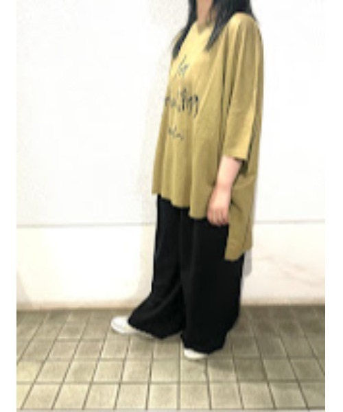 美品＊ハーベスティ 麻 リネン チェック ロングワンピース ベージュ