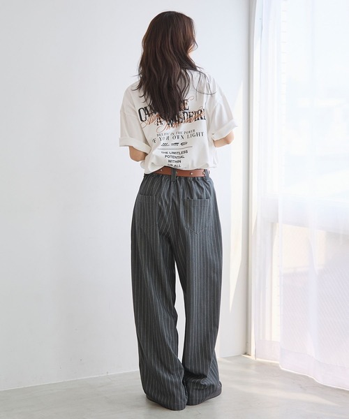 PBLIM(ページボーイリム)の「《UNISEX》ミックスワイドロゴTシャツ(Tシャツ/カットソー・レディース・オレンジ/グリーン/オフホワイト/グレー・MEDIUM/LARGE)」の22枚目の写真
