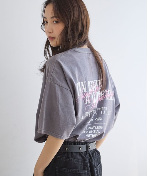 セール】《UNISEX》ミックスワイドロゴTシャツ（Tシャツ/カットソー