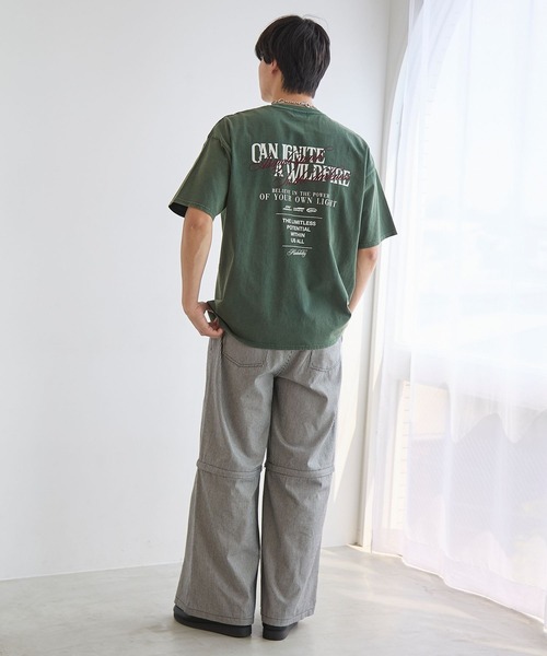 セール】《UNISEX》ミックスワイドロゴTシャツ（Tシャツ/カットソー