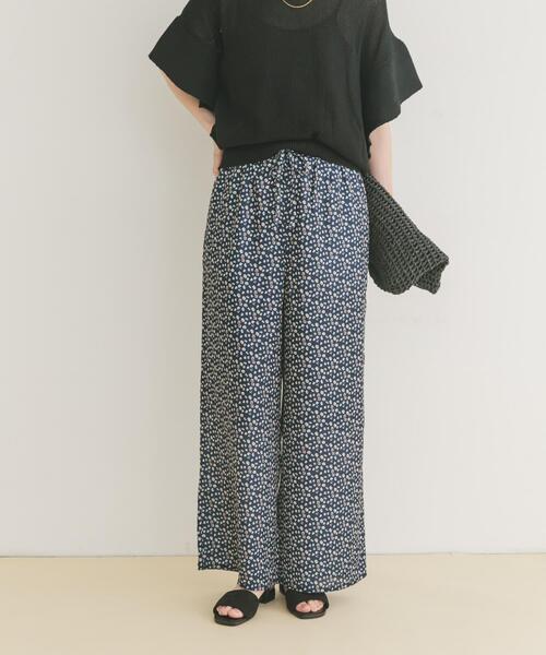 ITEMS URBANRESEARCH（アイテムズ アーバンリサーチ）の「ガライージーワイドパンツ（その他パンツ・レディース・ネイビー/ミント/ホワイト・FREE）」の3枚目の写真