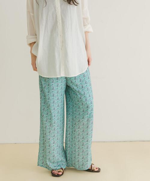 ITEMS URBANRESEARCH（アイテムズ アーバンリサーチ）の「ガライージーワイドパンツ（その他パンツ・レディース・ネイビー/ミント/ホワイト・FREE）」の17枚目の写真