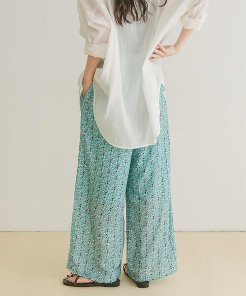 ITEMS URBANRESEARCH（アイテムズ アーバンリサーチ）の「ガライージーワイドパンツ（その他パンツ・レディース・ネイビー/ミント/ホワイト・FREE）」の18枚目の写真