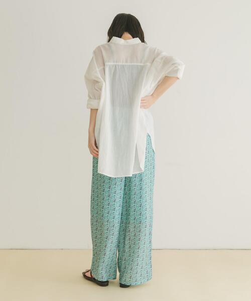 ITEMS URBANRESEARCH（アイテムズ アーバンリサーチ）の「ガライージーワイドパンツ（その他パンツ・レディース・ネイビー/ミント/ホワイト・FREE）」の21枚目の写真