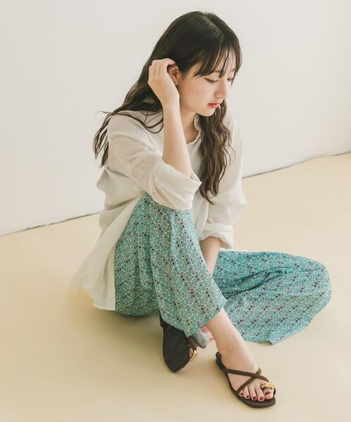 ITEMS URBANRESEARCH（アイテムズ アーバンリサーチ）の「ガライージーワイドパンツ（その他パンツ・レディース・ネイビー/ミント/ホワイト・FREE）」の22枚目の写真