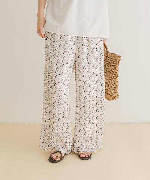 ITEMS URBANRESEARCH(アイテムズ アーバンリサーチ)の「ガライージーワイドパンツ(その他パンツ・レディース・ネイビー/ミント/ホワイト・FREE)」の5枚目の写真