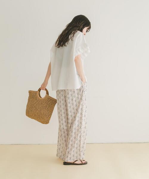 ITEMS URBANRESEARCH(アイテムズ アーバンリサーチ)の「ガライージーワイドパンツ(その他パンツ・レディース・ネイビー/ミント/ホワイト・FREE)」の10枚目の写真