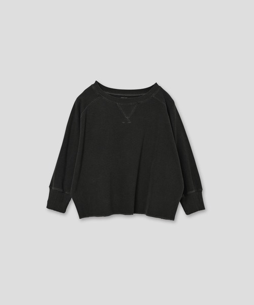 kha:ki（カーキ）の「「KHA:KI / カーキ」HONEYCOMB 8th SLEEVE TOP（Tシャツ/カットソー・レディース・オフホワイト/ブラック/ブラウン・1）」の3枚目の写真