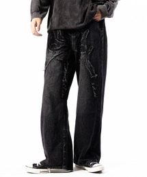 Theater code（シアターコード）の「Washed Crushed Denim Pants/ウォッシュ加工 クラッシュデニムパンツ 2026年春夏（デニムパンツ）」