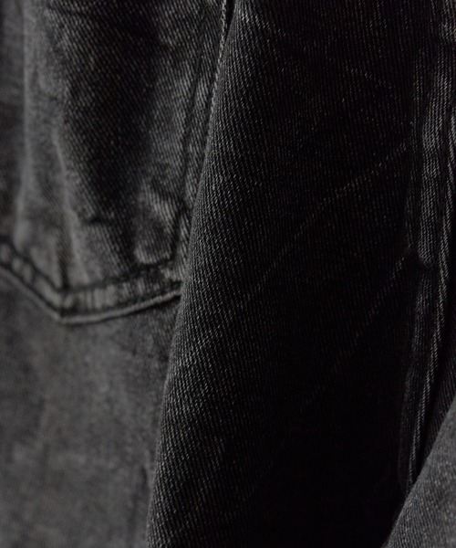 Theater code(シアターコード)の「Washed Crushed Denim Pants/ウォッシュ加工 クラッシュデニムパンツ 秋 秋服メンズ 2026年秋冬(デニムパンツ・メンズ・ブラック・FREE)」の10枚目の写真