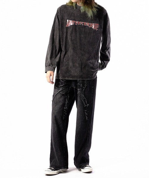Theater code(シアターコード)の「Washed Crushed Denim Pants/ウォッシュ加工 クラッシュデニムパンツ 秋 秋服メンズ 2026年秋冬(デニムパンツ・メンズ・ブラック・FREE)」の17枚目の写真